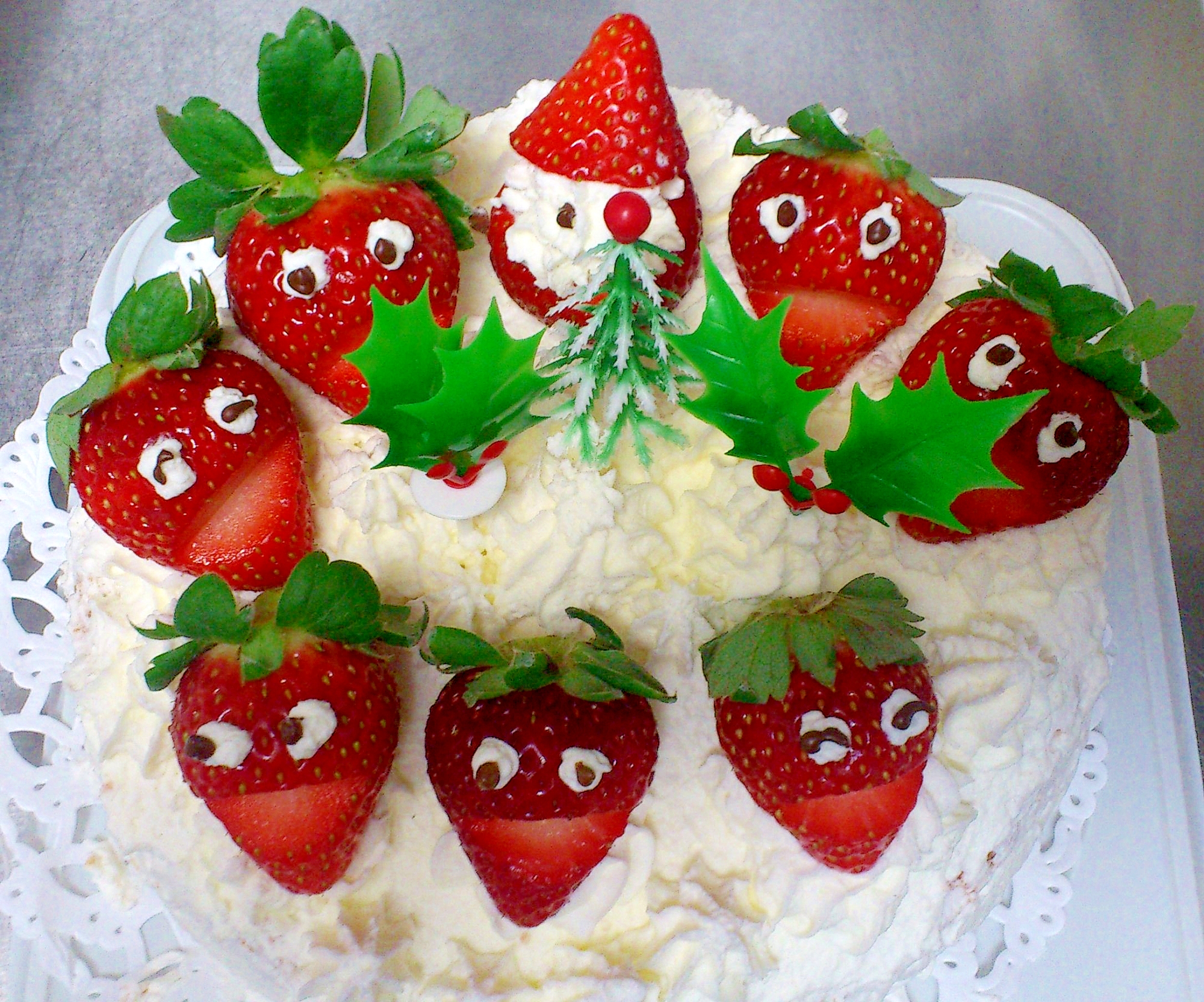 サンタとゆかいな仲間たち(クリスマスケーキ)