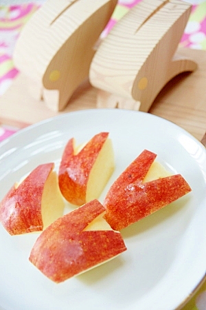 りんご 林檎 でウサギ ミニサイズ お弁当にも レシピ 作り方 By ホヌ Honu 楽天レシピ
