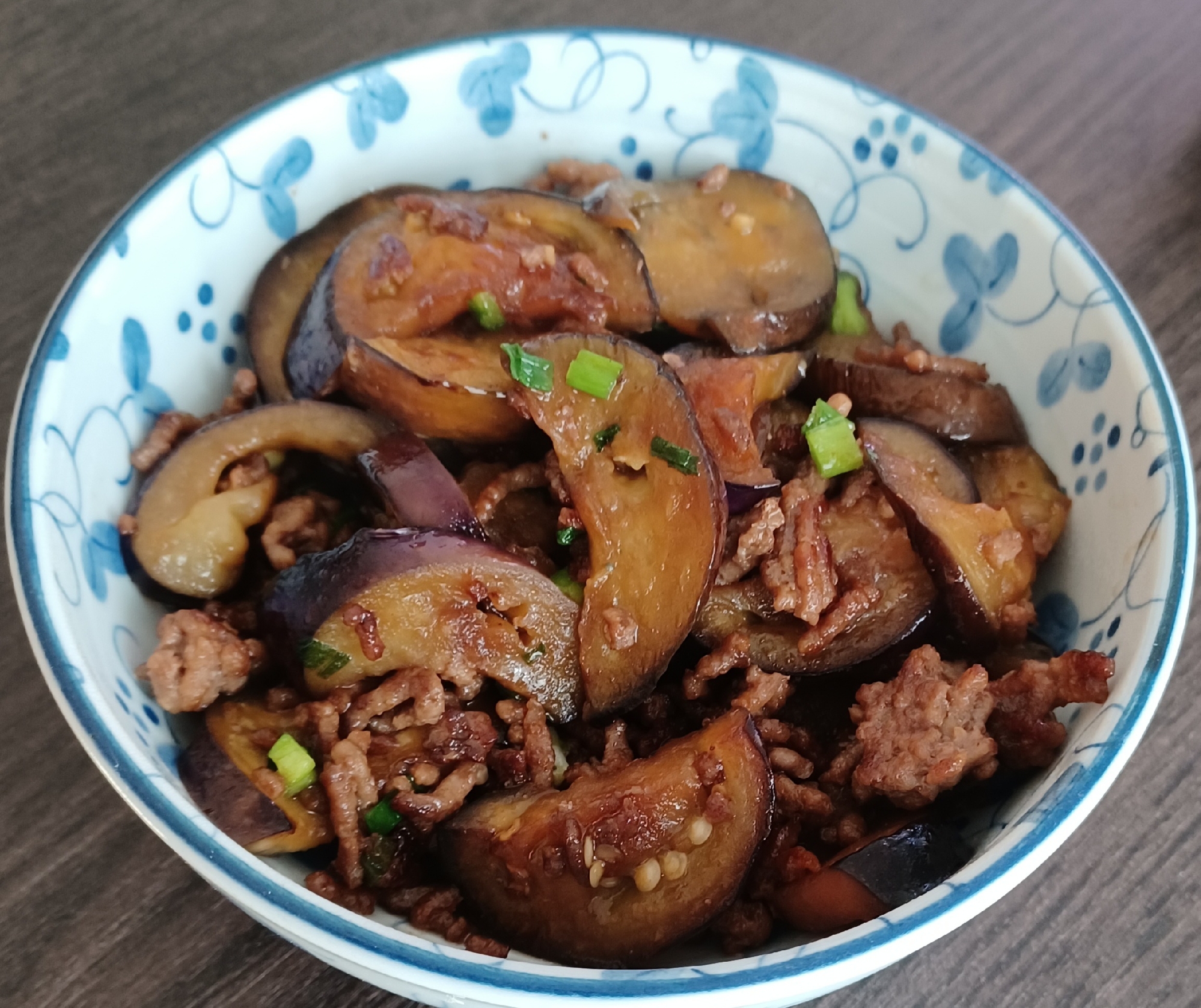 茄子と合挽き肉の黒酢炒め☆♪