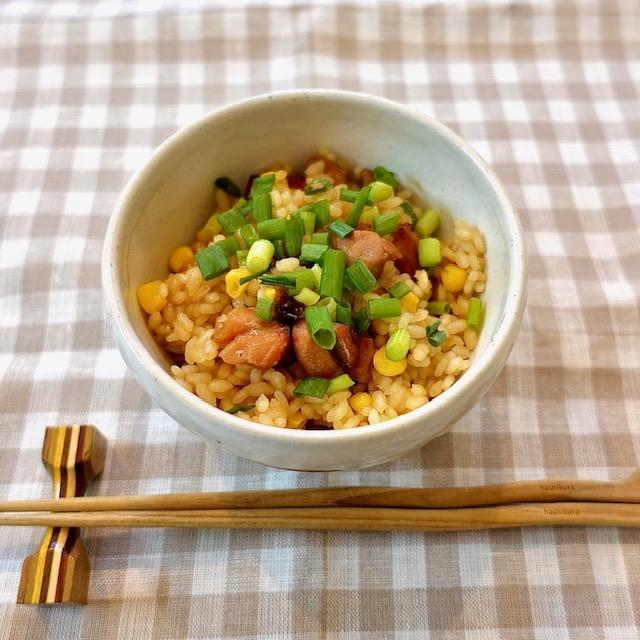 プチッと甘さ弾ける 焼鳥コーンの炊き込みご飯