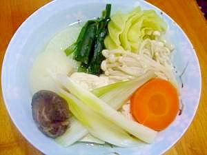 野菜いっぱい湯豆腐