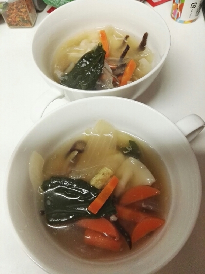 お野菜たっぷり☆身体ぽかぽか☆餃子スープ