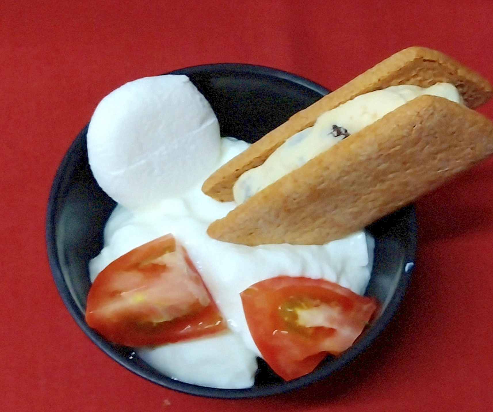 クッキーのヨーグルト