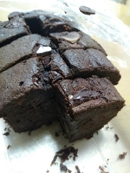 バレンタインに チョコレートなしで簡単ブラウニー レシピ 作り方 By にゃんこ2243 楽天レシピ