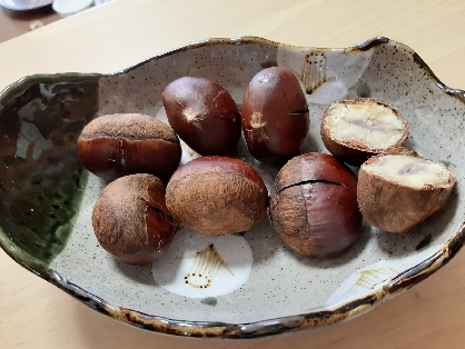 炊飯器でらくらく！ホクホク茹で（炊き？）栗