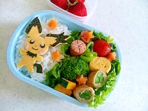 キャラ弁 ぎざみみピチューのお弁当 レシピ 作り方 By Cherry05 楽天レシピ