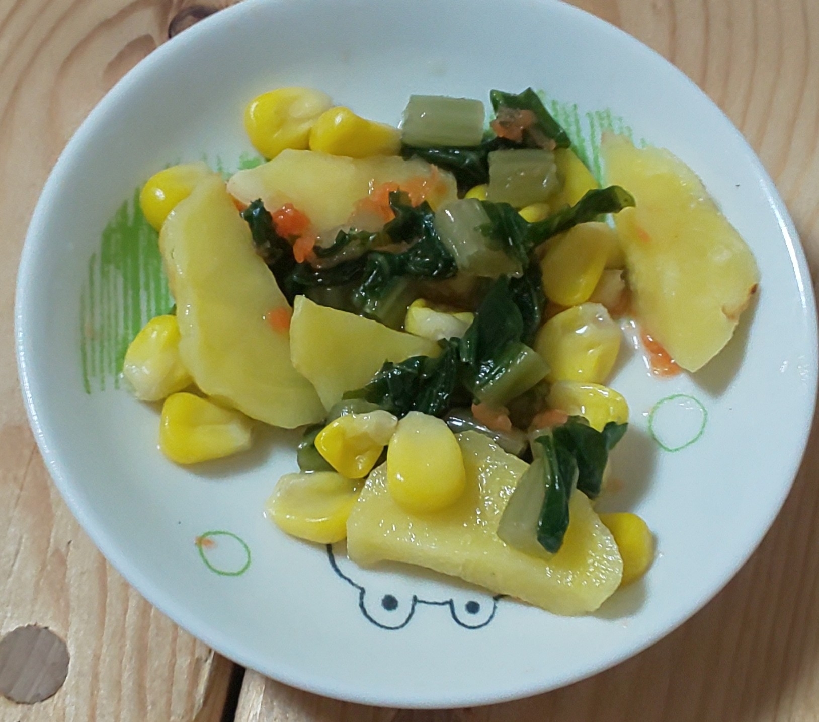 ☆じゃがいもと野沢菜漬けの炒め物☆