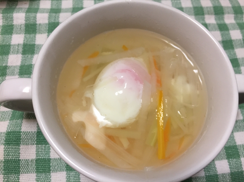 野菜たっぷりコンソメスープ