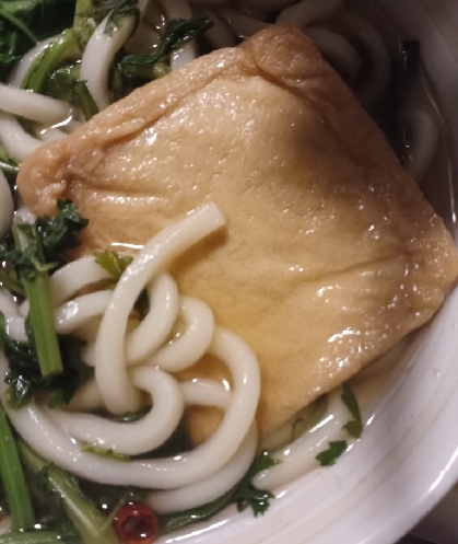 レンジで簡単☆きつねうどんのお揚げ