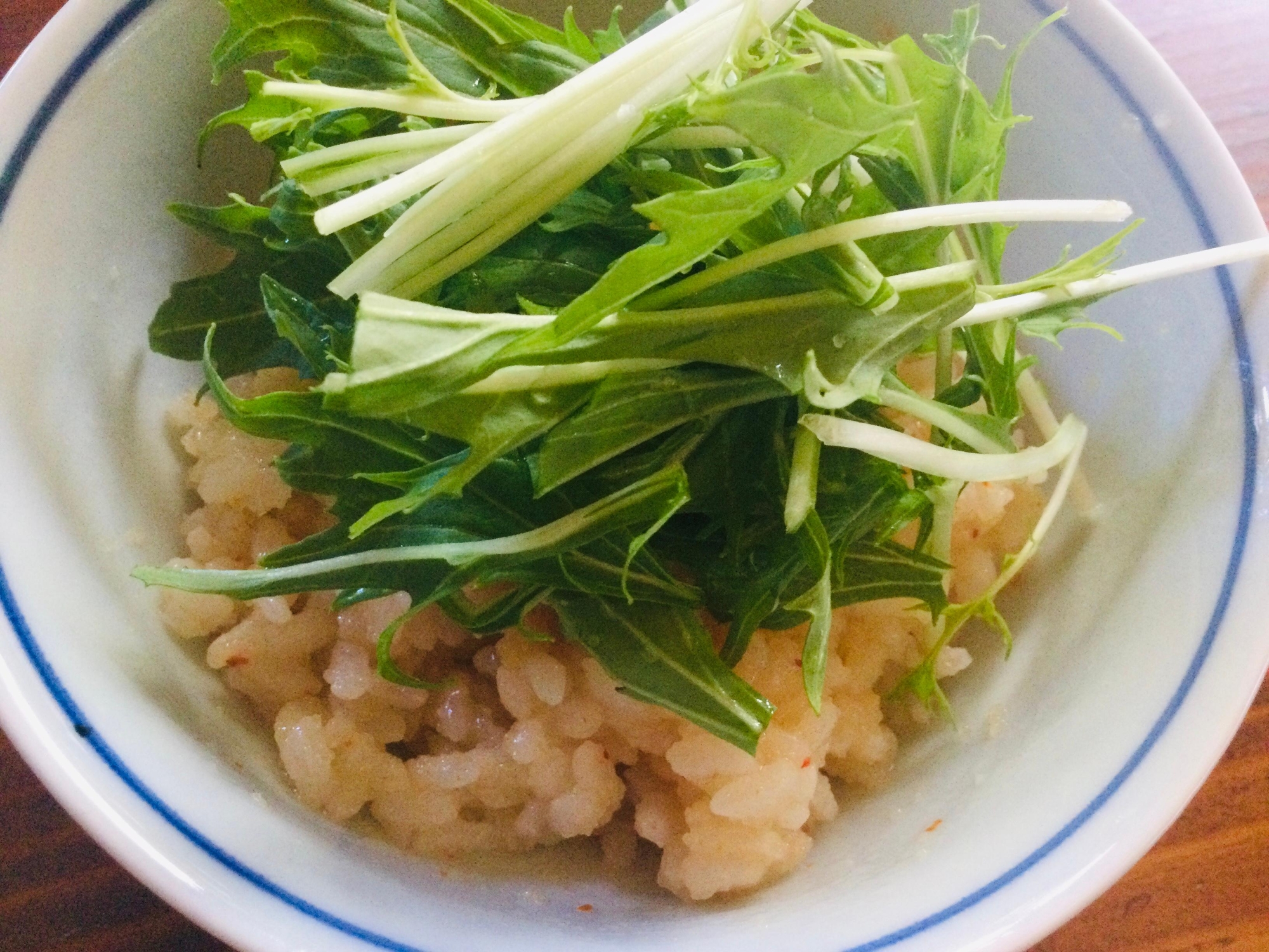 明太水菜丼