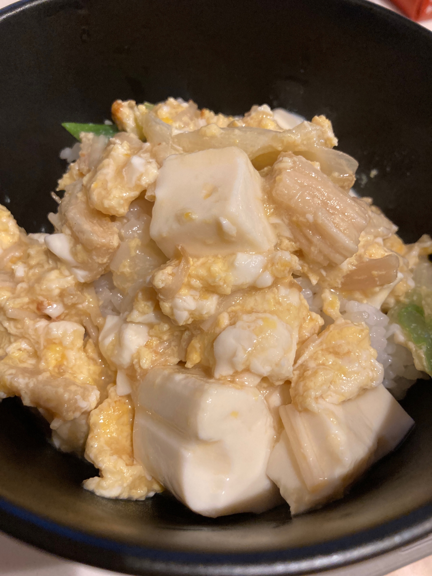 豆腐とたまごのトロトロ丼