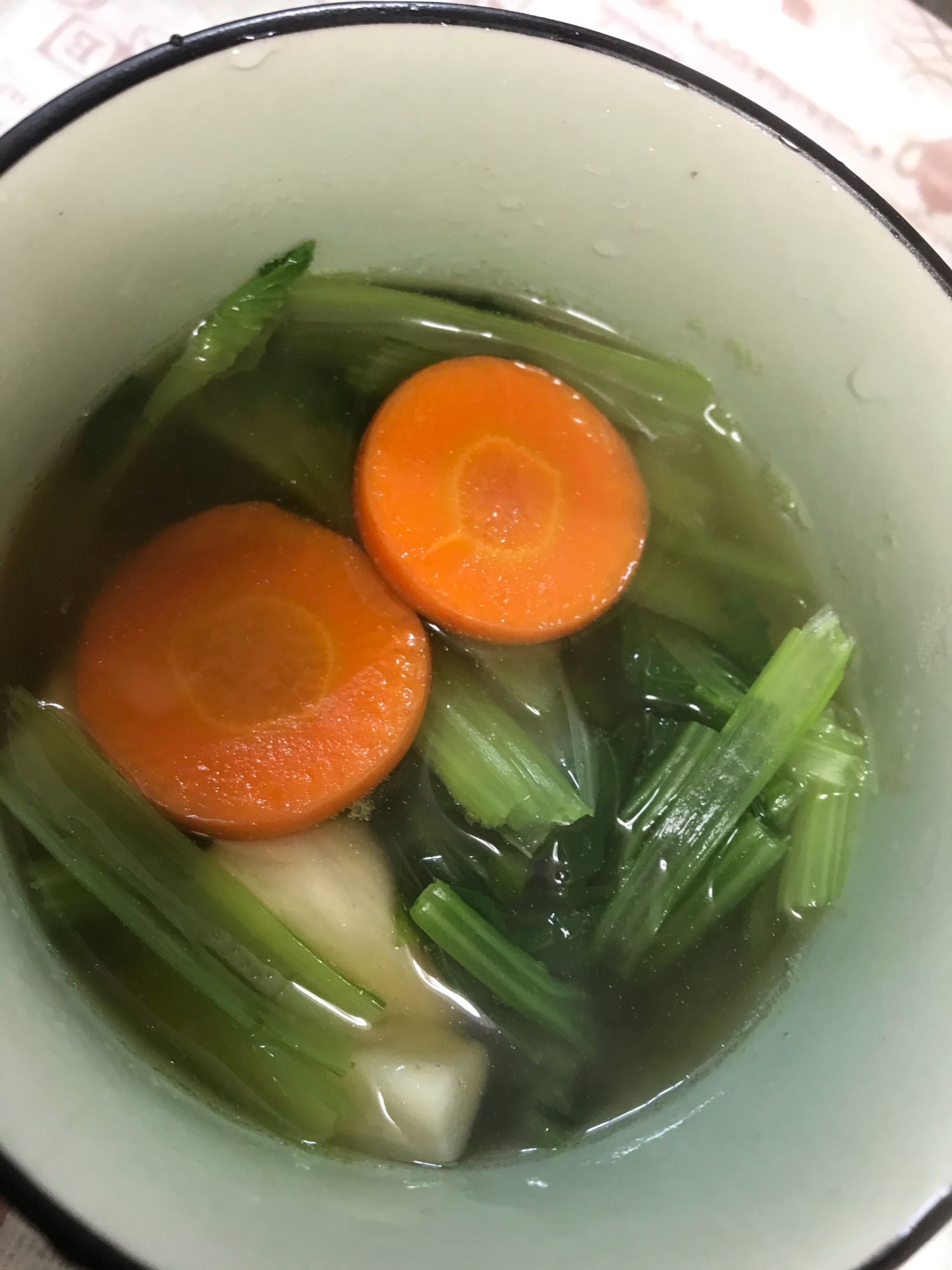 小松菜人参スープ