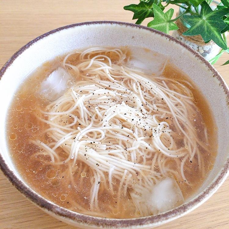 冷やし醤油そうめん★*。