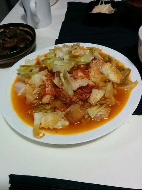 キムチで味付け 鱈とキャベツの蒸し煮 レシピ 作り方 By にゃるう2969 楽天レシピ