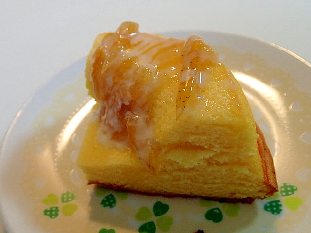 爽やか♬　柚子ジャムとかぼすのシフォンケーキ