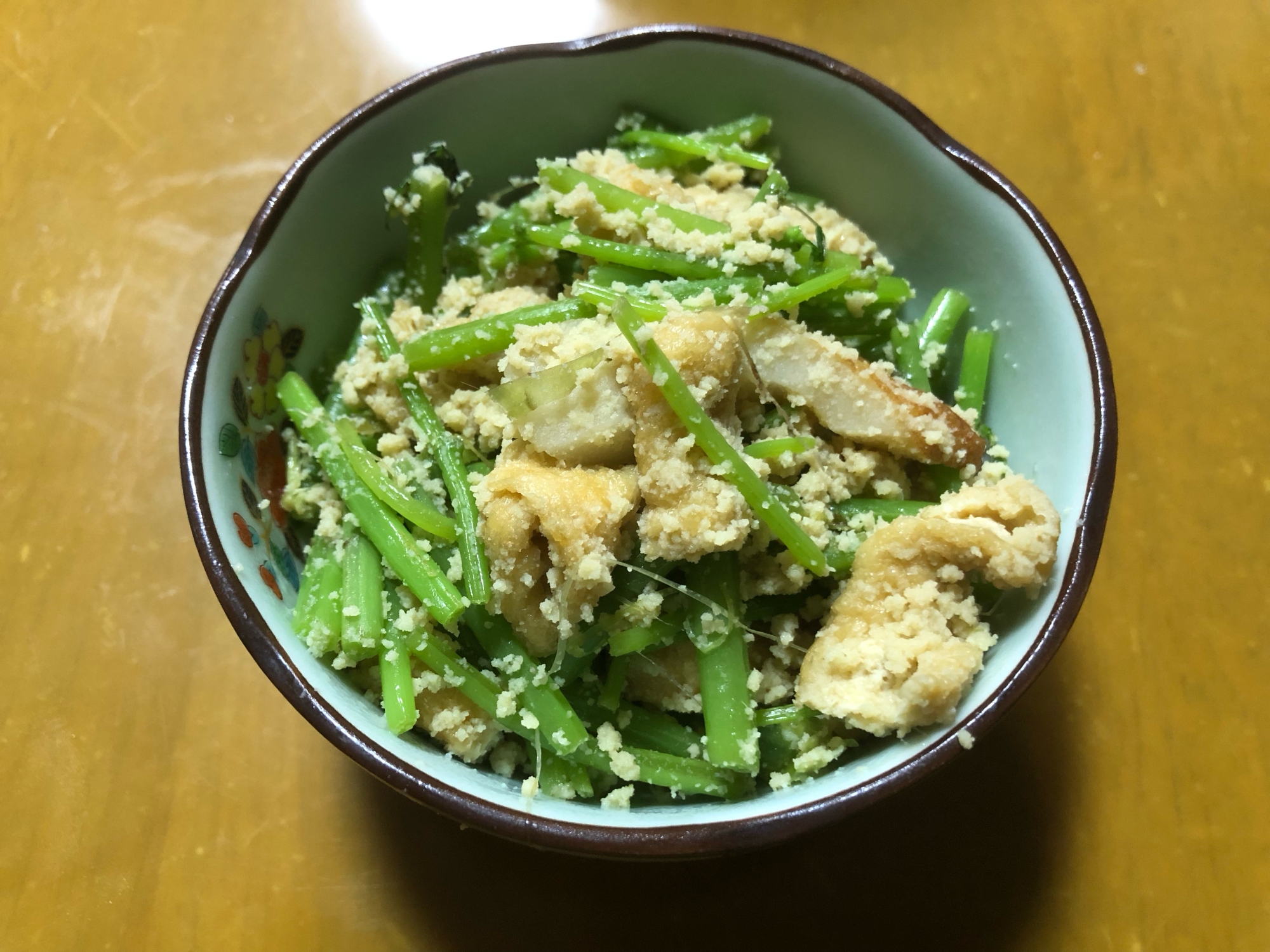 旬の味！ミズブキの粉豆腐煮