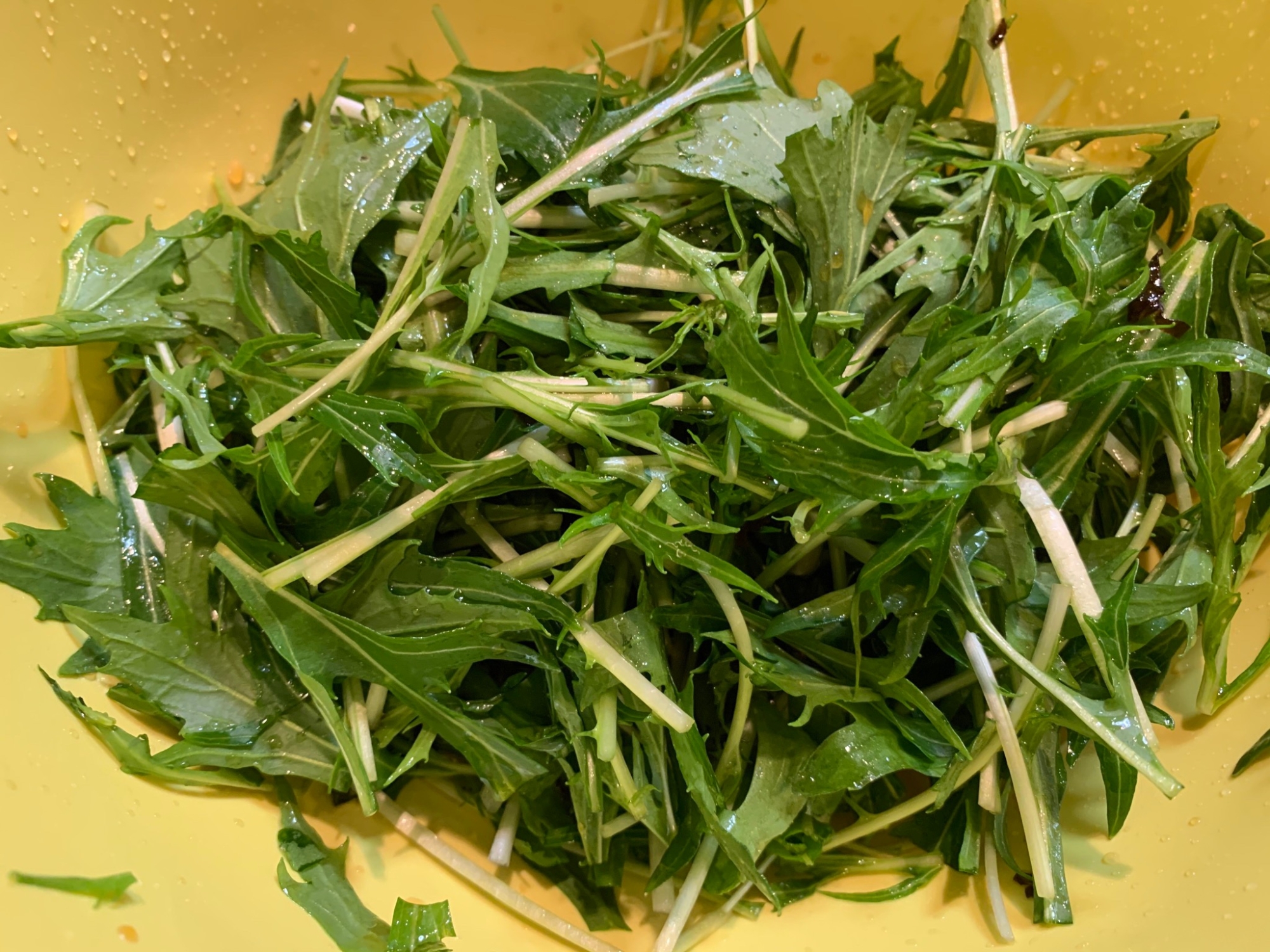 水菜と春菊の味ぽんサラダ レシピ 作り方 By Yabazo 楽天レシピ 水菜と春菊の味ぽんサラダ レシピ 作り方 By Yabazo 楽天レシピ