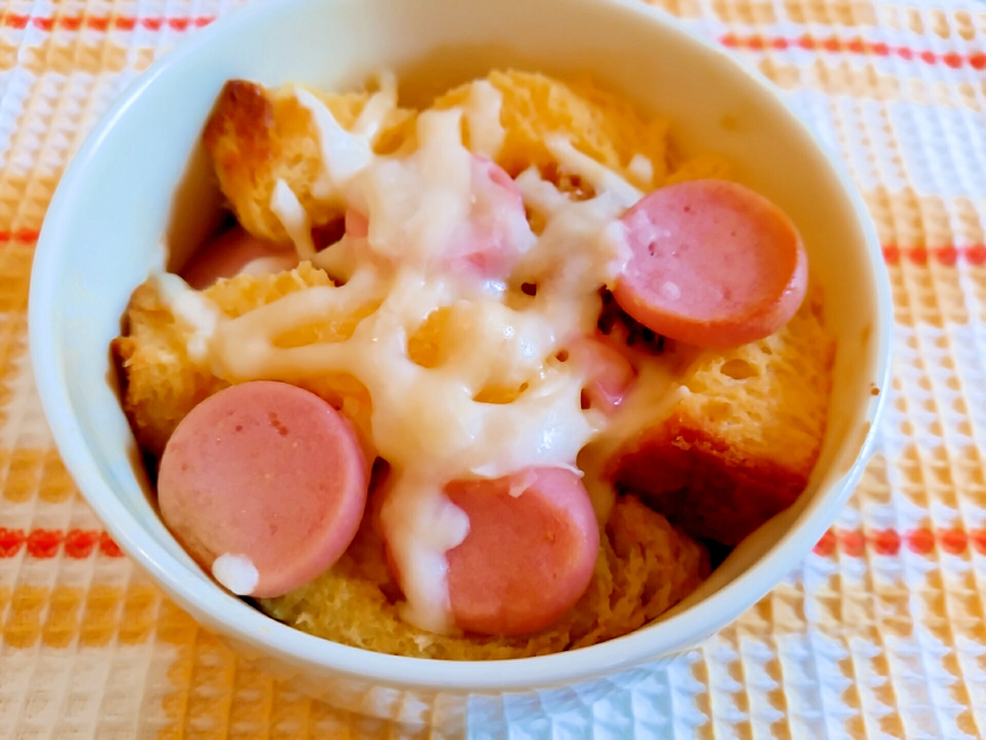 魚ニソチーズパンプディング レシピ 作り方 By のん７８６ 楽天レシピ