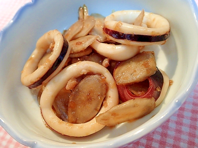 するめいかと牛蒡の生姜甘煮♬