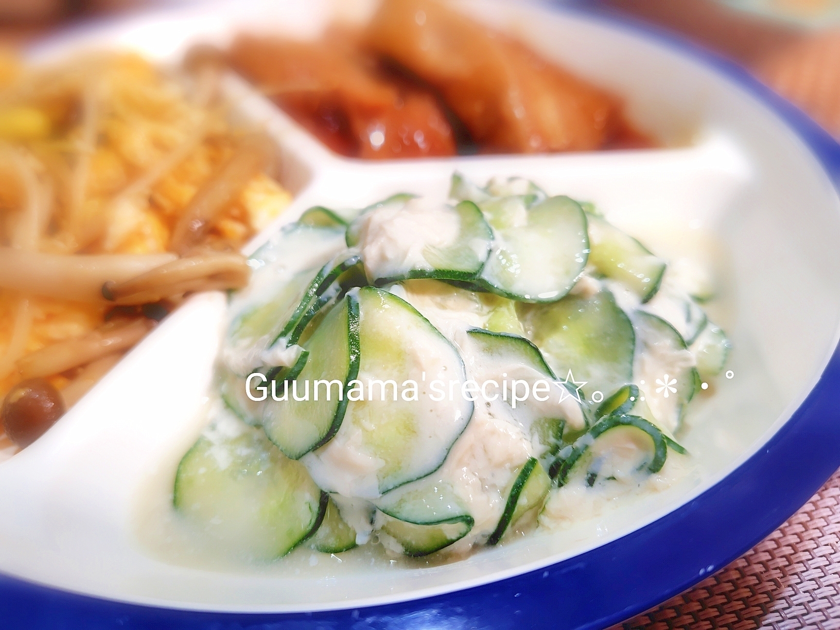 ヘルシー♡湯葉でマイルド♡きゅうりと湯葉の酢の物
