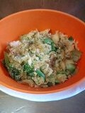 香りよい❤青海苔天かすめんつゆ生姜で食べる青梗菜❤