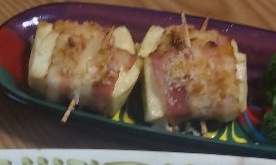可愛いお豆腐ベーコン