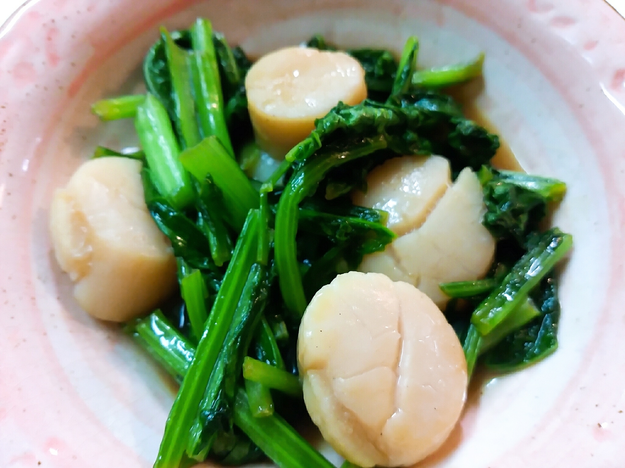 ホタテと小松菜の中華炒め レシピ 作り方 By のん７８６ 楽天レシピ