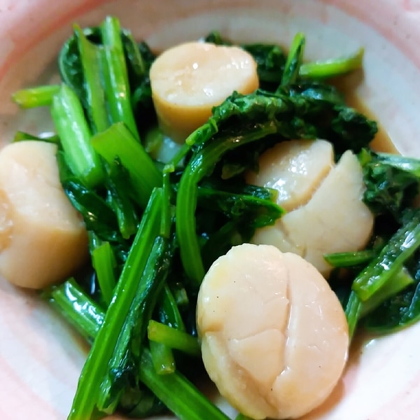 ホタテと小松菜の中華炒め レシピ 作り方 By のん786 楽天レシピ ホタテと小松菜の中華炒め レシピ 作り方 By のん786 楽天レシピ