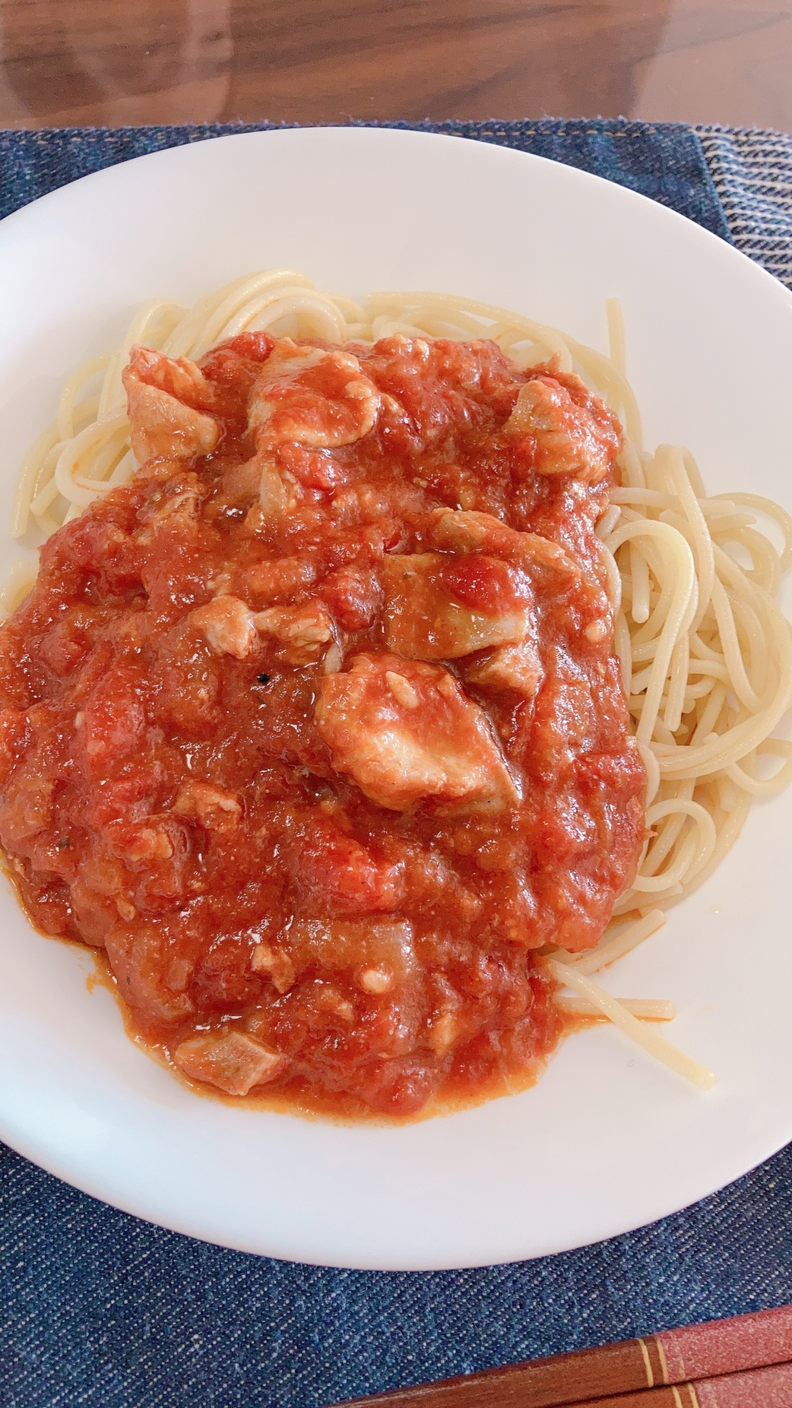 ホットクックで簡単トマトと鳥のパスタソース