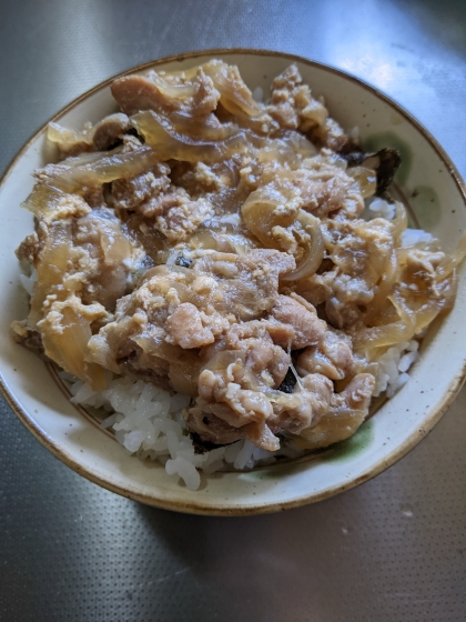 簡単手軽、親子丼