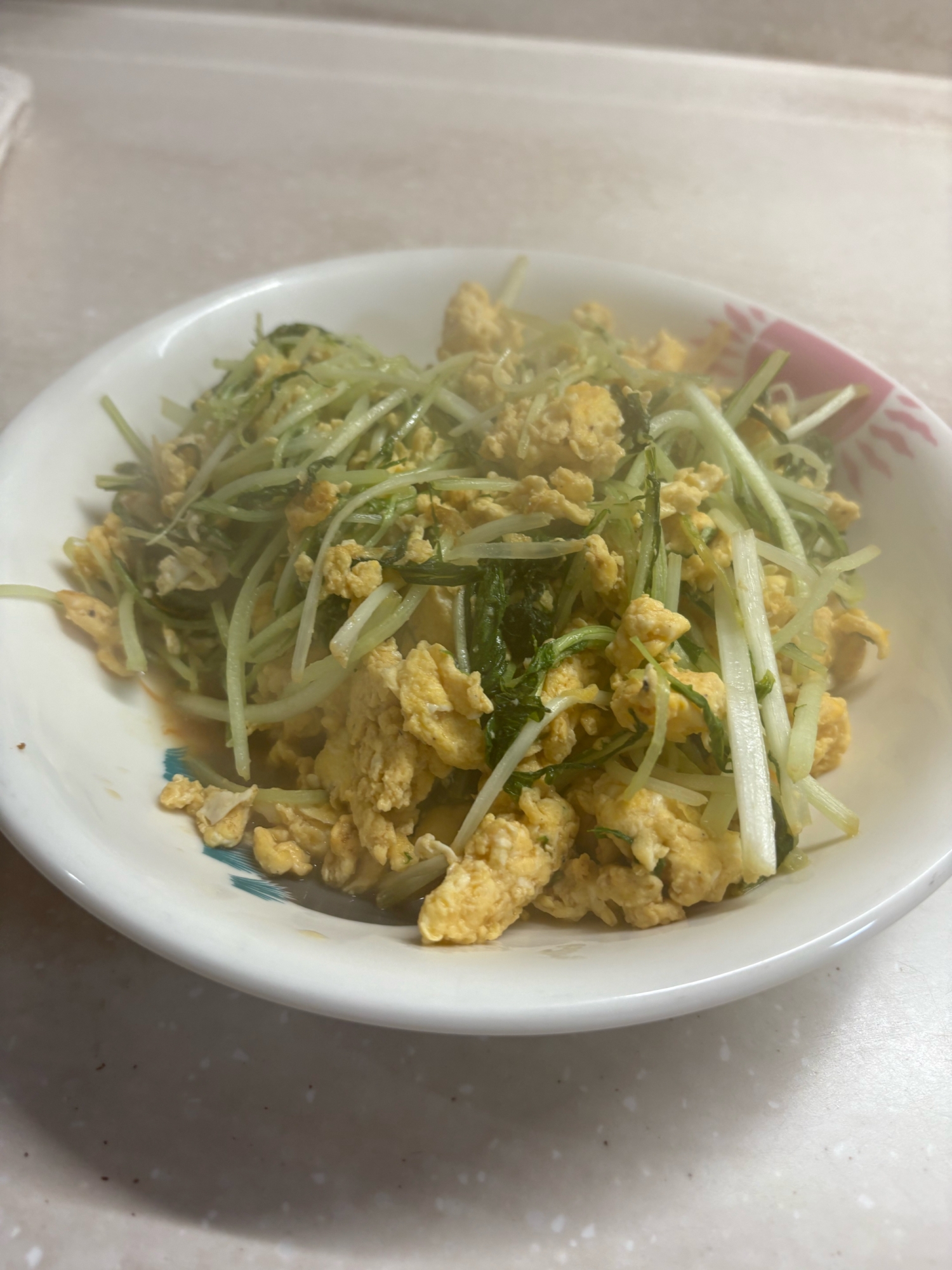 卵と水菜の炒め物