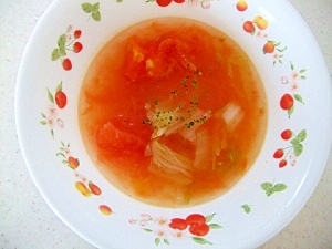 トマト一個で！スピードスープ