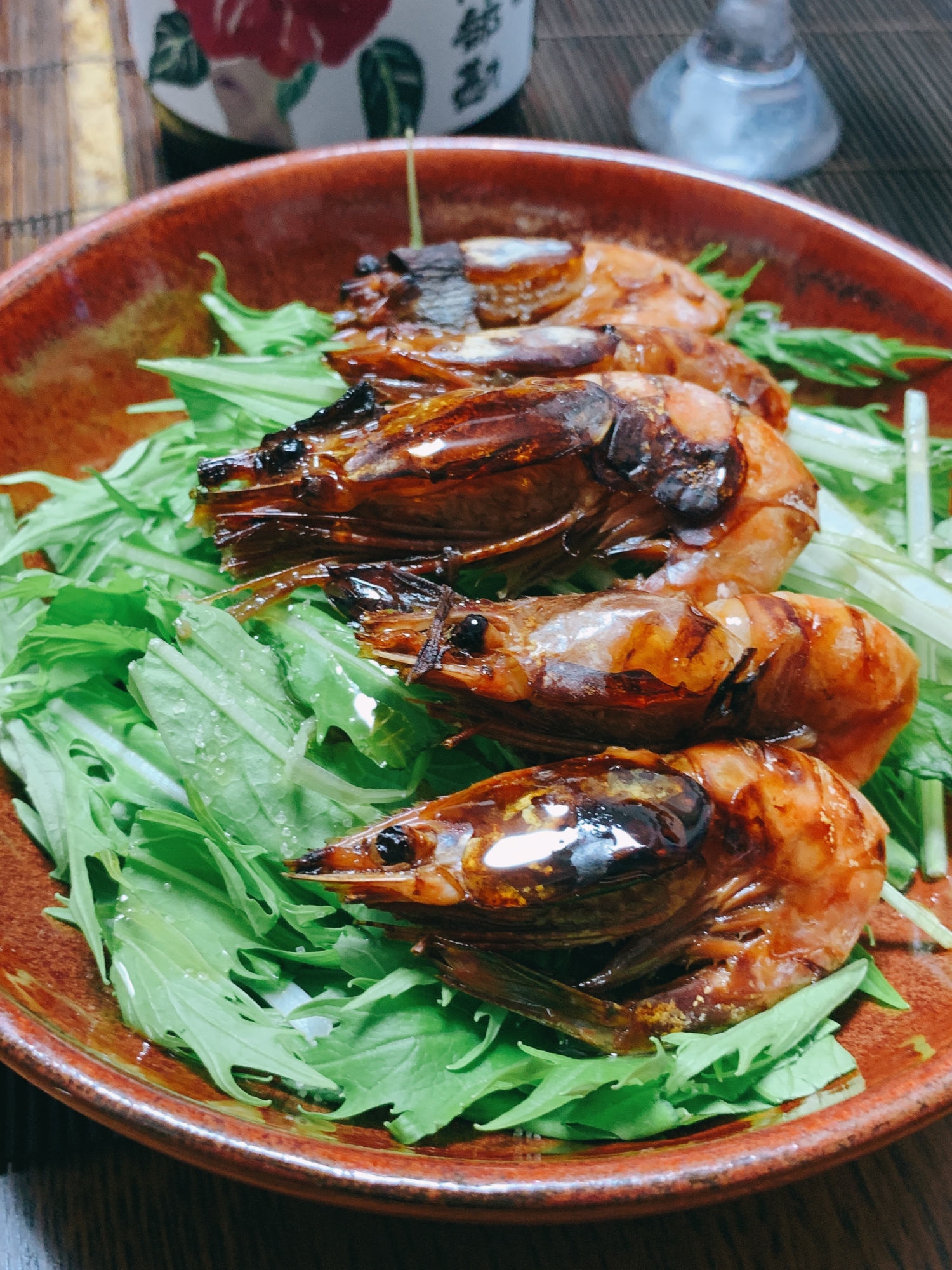 お酒がすすむ、酔っぱらい甘エビのかりかり焼き