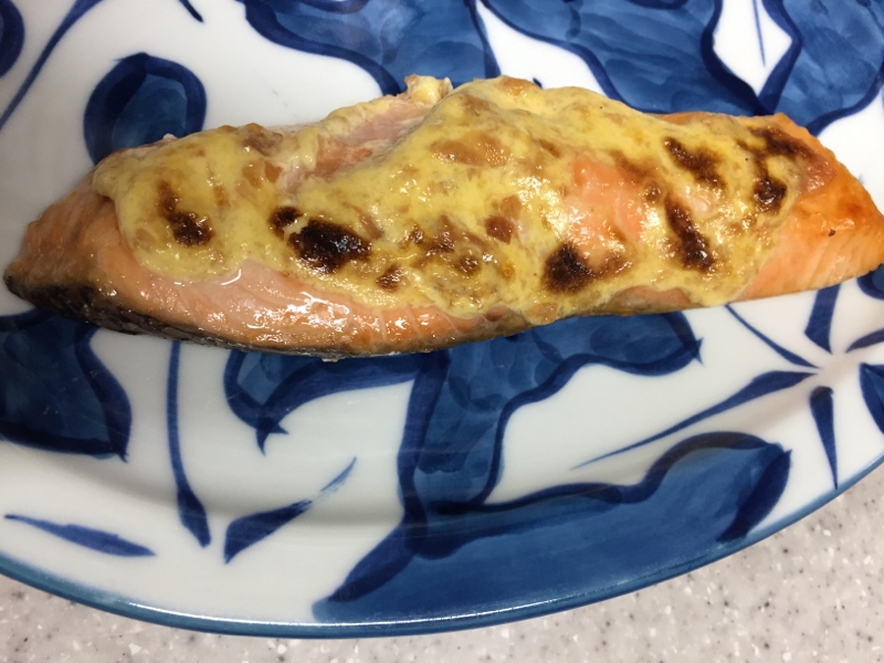 簡単♪さけの梅マヨ焼き＊