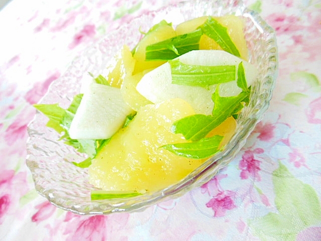 ❤柚子蒟蒻と水菜と大根のとりあえず❤