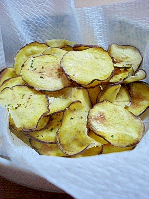 レンジでチン さつまいもチップス レシピ 作り方 By Viw 楽天レシピ