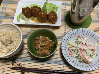 鰆の真子ちゃん、50円に飛びついたはいいけどどうするのー、でひろりんさんに助けて貰おうと…しかし鍋が多きかったたか煮汁に浸からず焦げ寸で救出！甘じょっぱ旨ゴチ様