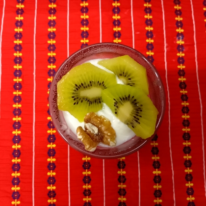 秋のヨーグルト♪いちじく胡桃