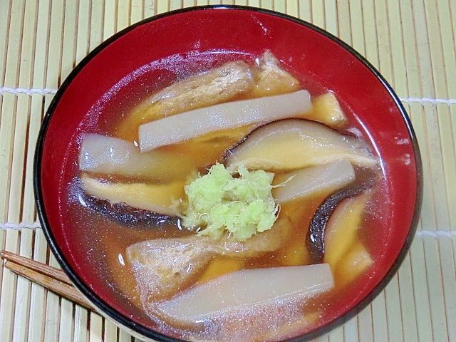 お盆郷土料理　あんかけ精進おつゆ