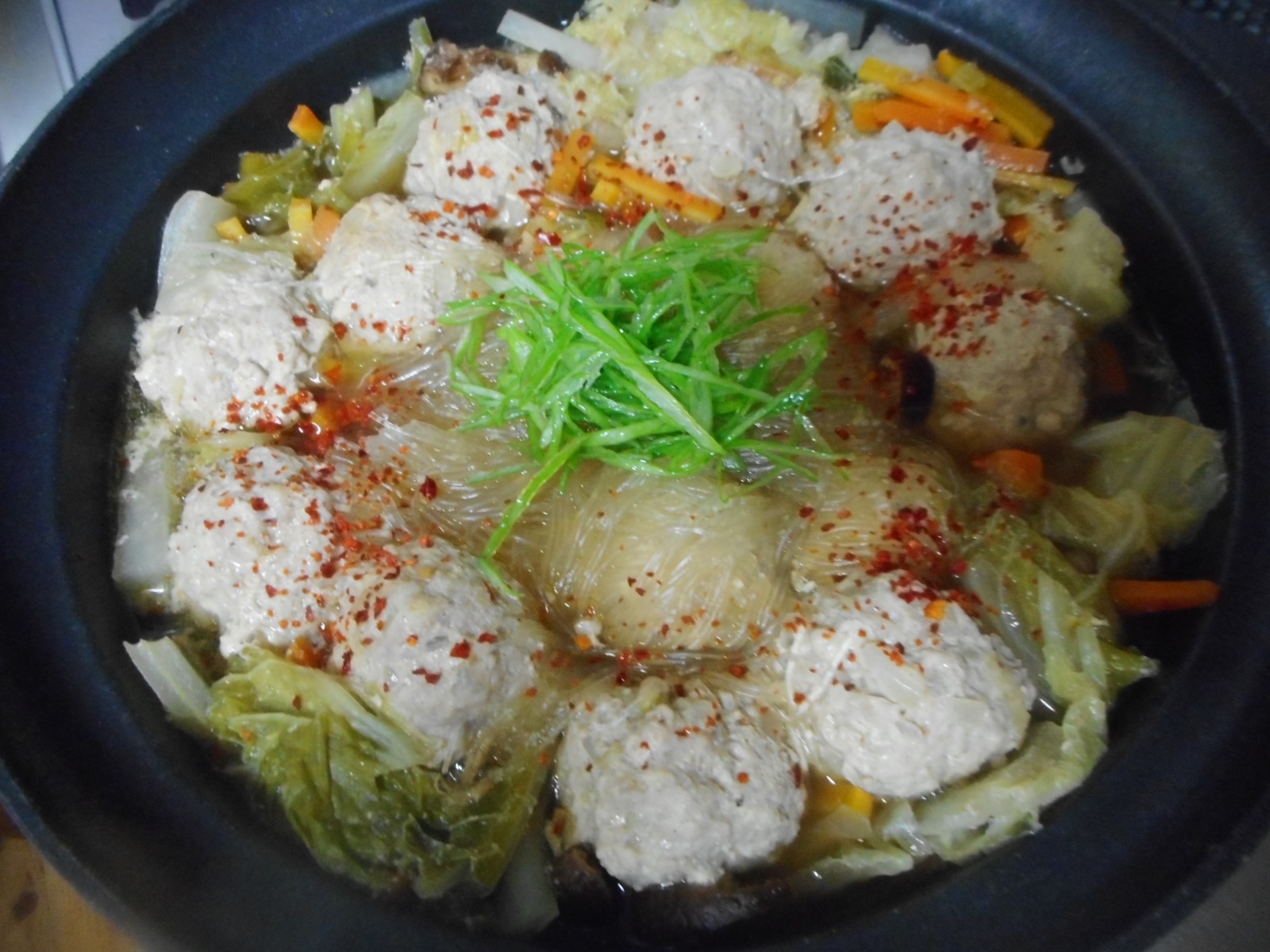 春雨と肉団子の鍋