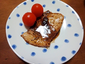 ちょっとご馳走♪かじきまぐろのバルサミコソテー