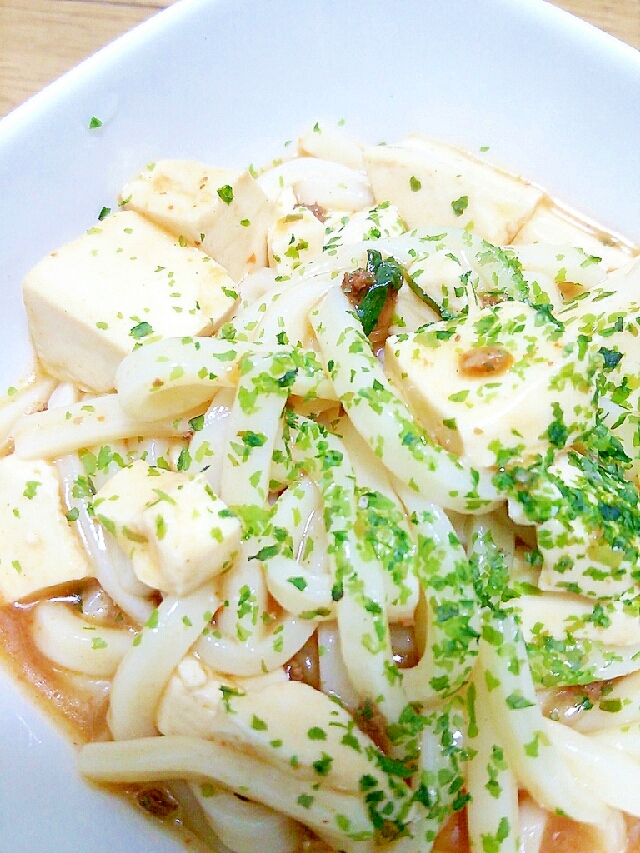 麻婆豆腐うどん