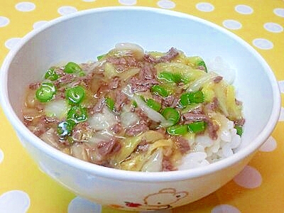 【離乳食】牛モモ＆白菜のあんかけ丼