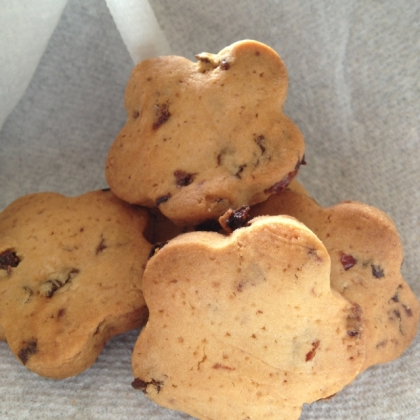 甘さ控えめ☆フルーツ入りロッククッキー