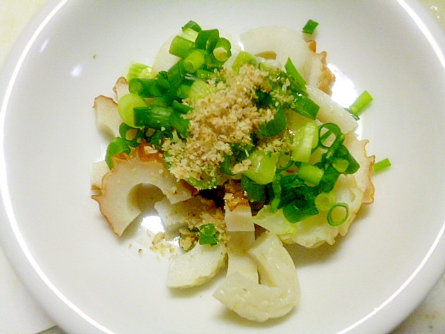 簡単 おつまみ ちくわと刻みネギのごま和え レシピ 作り方 By みずたまsweet 楽天レシピ