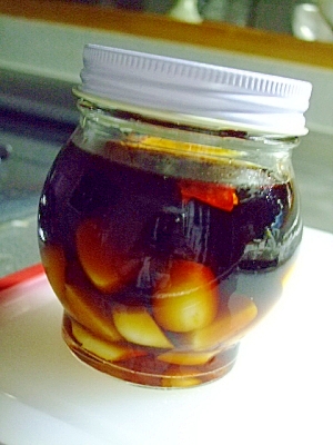 ピリ辛!!にんにくの醤油漬け