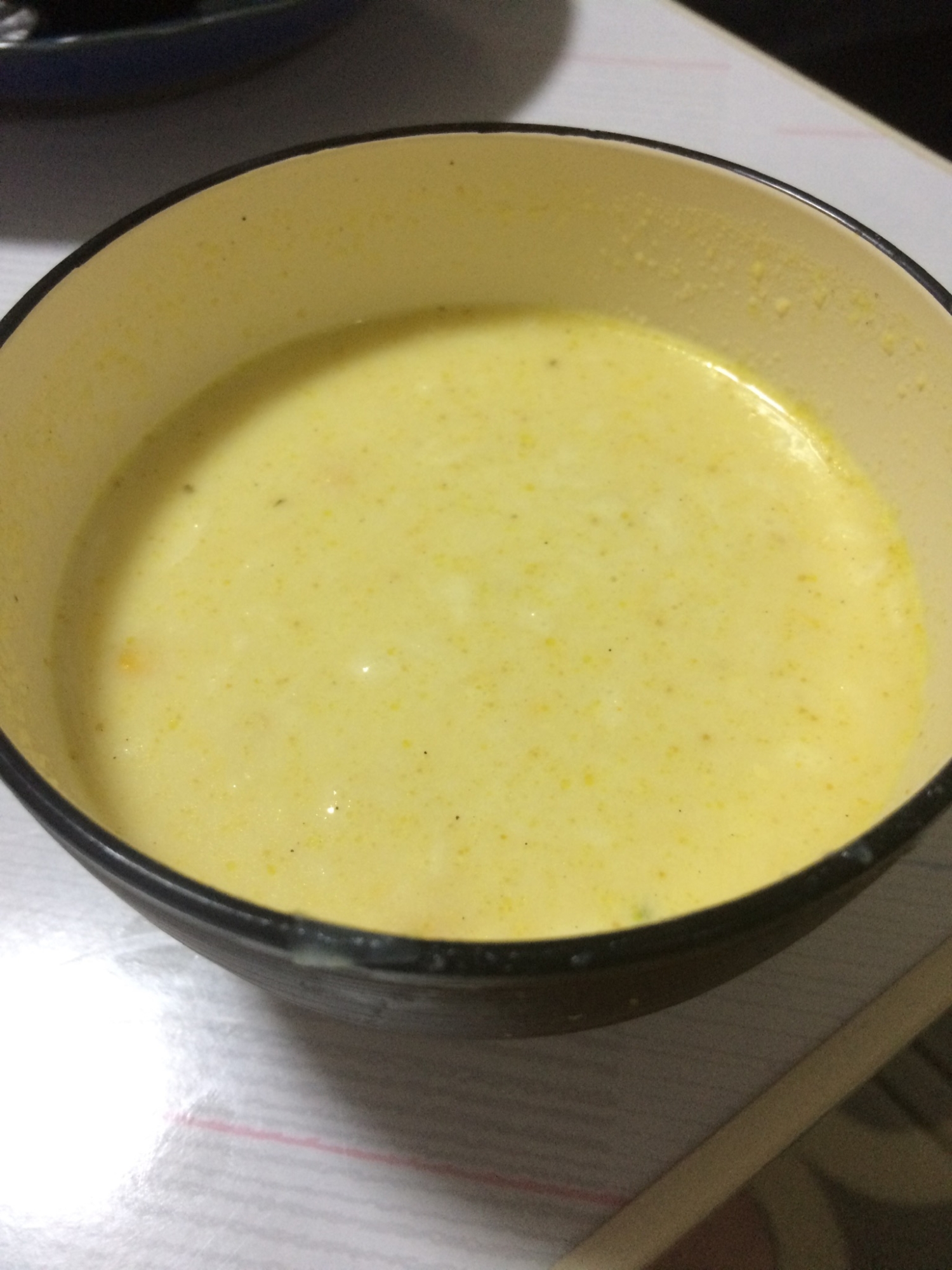 小麦粉なしブレンダーとレンジで簡単豆乳コーンスープ