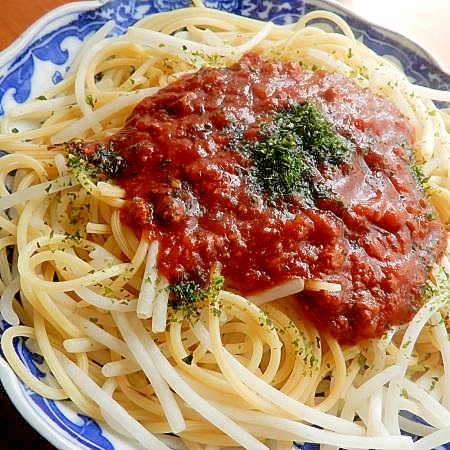 ６分！？レトルトで❤ダイエット用ミートソースパスタ