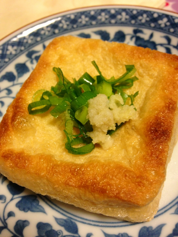 たった5分で♪焼くだけ簡単！カリふわ焼きお揚げ