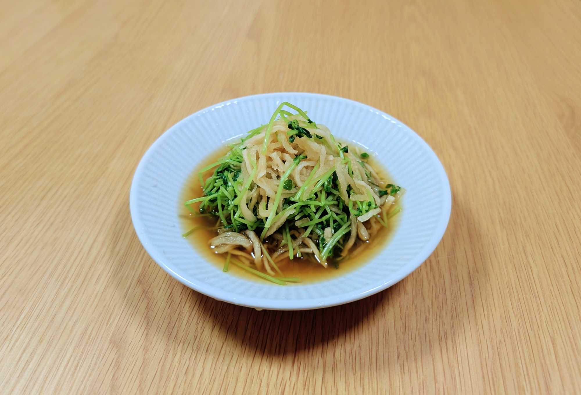 豆苗と切り干し大根の酢のもの